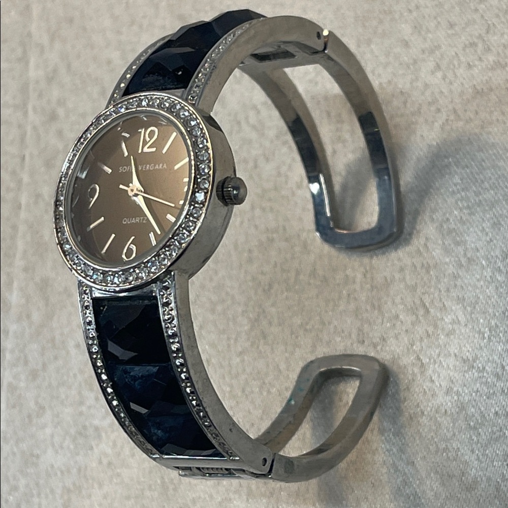 Sofia By Sofia Vergara Black And Silver Crystal A… - image 7